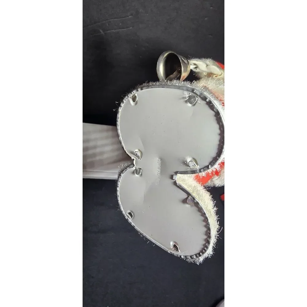 Vintage Santa Claus Christmas Rings Bell Wind Up Mechanical Works Sack Japan 10